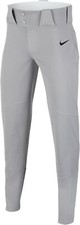 Nike Vapor Select Youth BQ6440-052 Full Length Solid GREY Baseball Pant Size XL