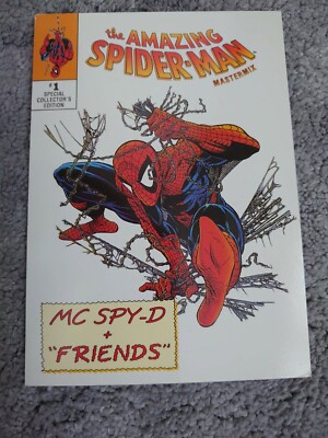 Brian May (Queen) The Amazing Spider-Man 1995 Promo Postcard 