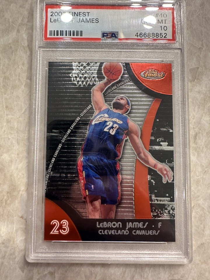 2007 Topps Finest LEBRON JAMES Cleveland Cavaliers Card 40 Gem Mint