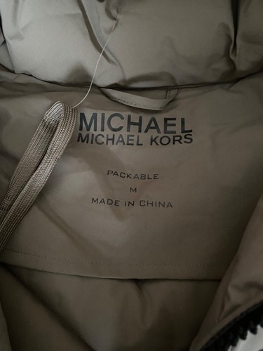 Michael Kors jacket women Packable hooded puffer mi-length coat with pack away - Picture 13 of 13