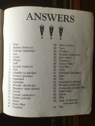 Vintage 1936 RIDDLE BOOK, Saalfield #140, paperback Very Good +++ - Picture 9 of 9