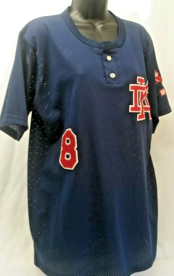 Camiseta deportiva de béisbol vintage 2 Twin Wilson azul malla "KD"/Sundevil/número, para hombre L Foto 2 de 4