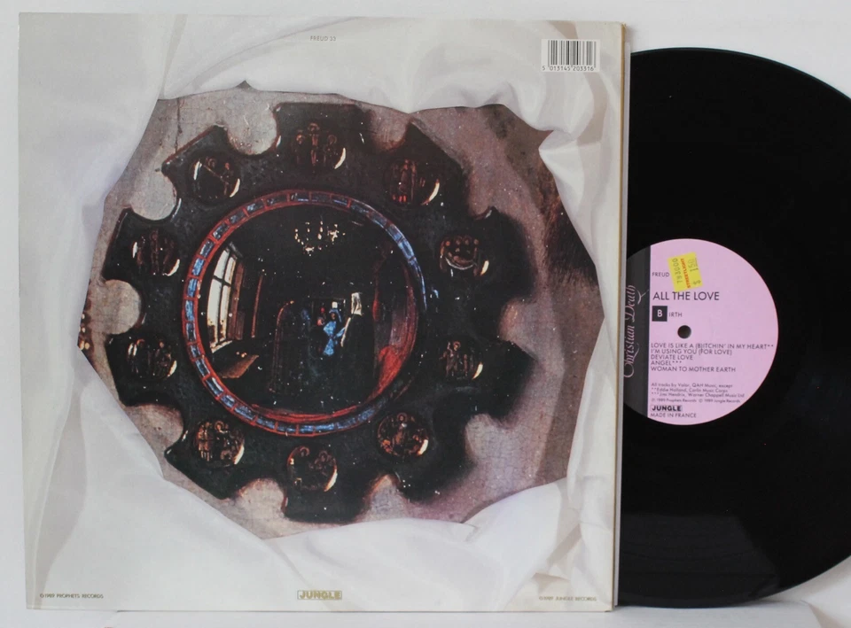 Christian Death LP "All The Love All The Hate" ~ Original '89 ~ VG+ Goth Foto 2 de 2