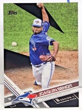 Joaquin Benoit 2017 Topps Series 1 Base #115 BLACK Parallel #d 19/66 - BLUE JAYS