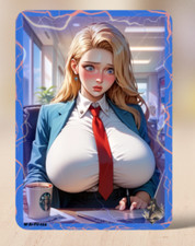 W-AI-FU 024 Seras Inspired Office,Custom Art Card, Sexy, Fun Waifu Card