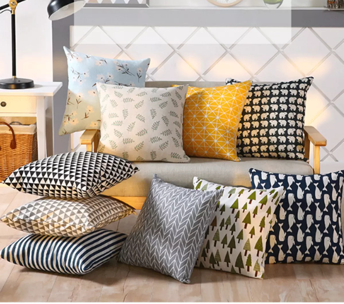 Side cushions top for sofa