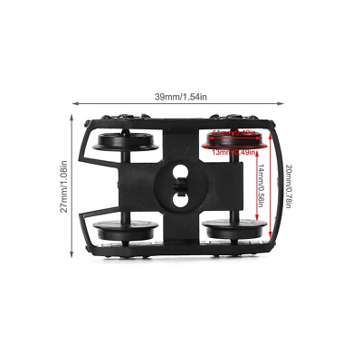 Ho Scale 1:87 Roller Bearing Truck Simulation Bogie Railway - Foto 11