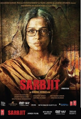 Sarbjit DVD Aishwarya Rai, Randeep Hooda Bollywood Movie DVD