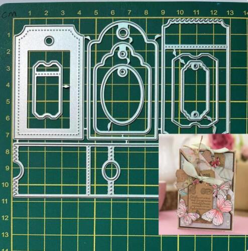 Label tag Card dies metal cutting die Scrapbooking decoration DIY making card  - Picture 1 of 10