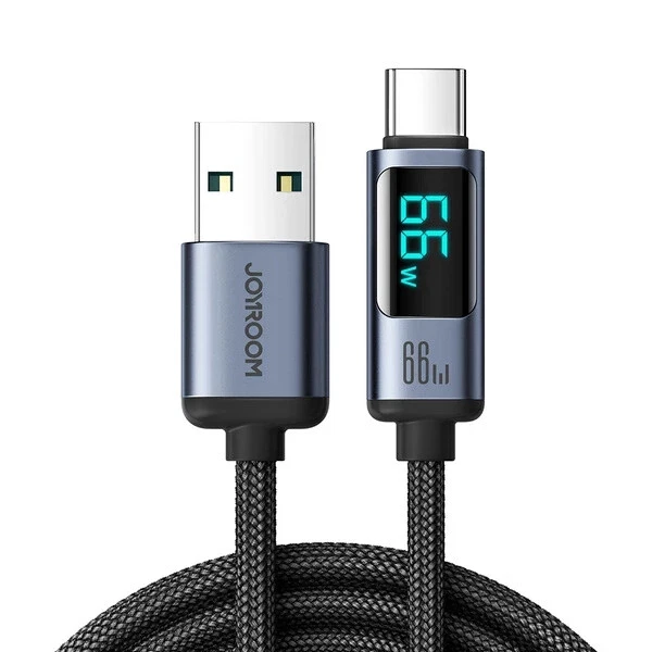 Joyroom Prism Series A16 USB-C/USB-A 66W Kabel mit LED-Anzeige 1.2m - Bild 1 von 4