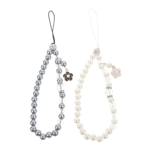2 Count Mobile Phone Chain Pendant Handmade Lanyard Beaded Strap Charm - 第 8/12 張圖片