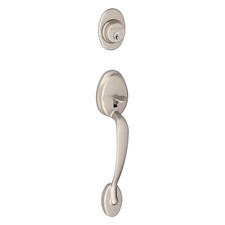 Schlage F60PLYGEO619 Combination Lockset, Mechanical Lock, Knob Handle, Round De