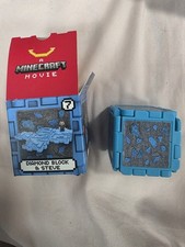2025 Mcdonalds Minecraft Movie Kids Happy Meal Toys or Set DIAMOND BLOCK  STEVE