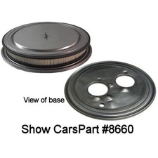 348 409 58 64 Chevy 2x4 Open Face Air Cleaner Raw Top Edelbrock 5 18 Carbs 348 409 58 64 Chevy 2x4 Open Face Air Cleaner Raw Top Edelbrock 5 18 Carbs