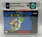 Super Mario World Super Nintendo SNES Oval SOQ CIB Complete WATA 8.5 Graded