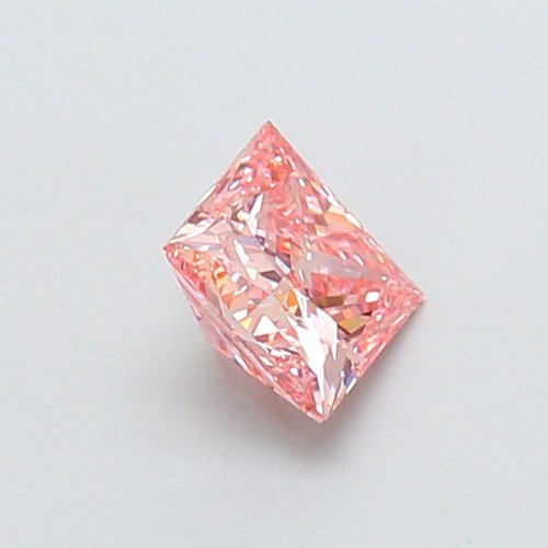 1 Ct Fancy Intense Pink Diamond Engagement Ring IGI Certified Princess Shape - Picture 4 of 4