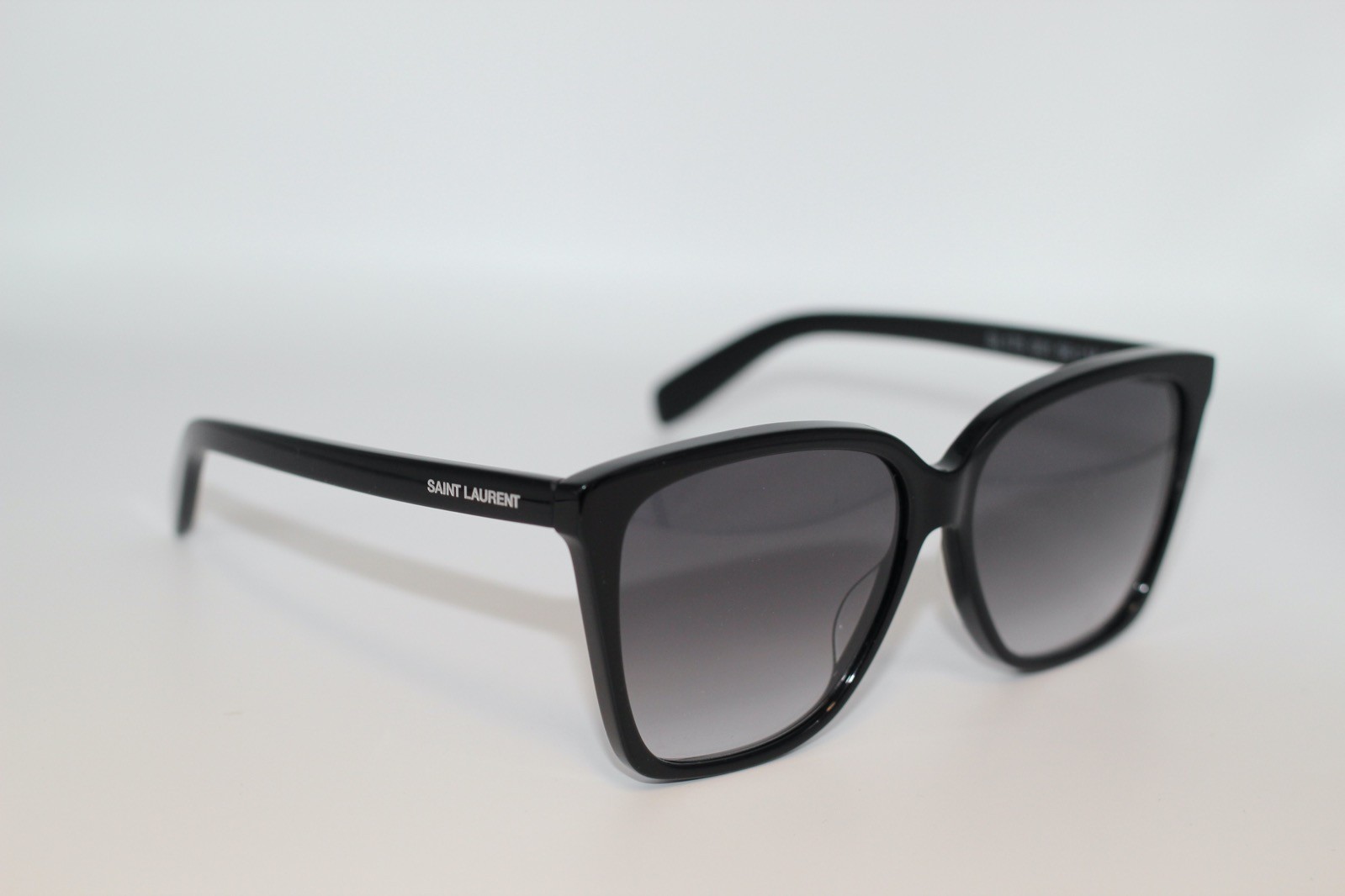 Occhiali da sole Saint Laurent SL 175 occhio di gatto nero grigio sfumato