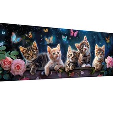 5D Large Diamond Painting Kits Cat - DIY Diamond Art Kits for Adults Animal, Ful
