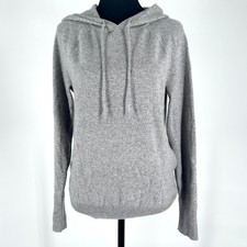 Todd Duncan Banana Republic 100 Cashmere Sweater Hoodie Women  s Gray XS