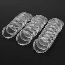 Supplies Coin capsules Holders Publications Cases 28mm Plastic Transparent
