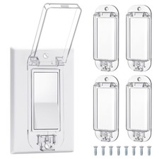 4 Pack Light Switch Guard Cover Baby Child Proof Wall Light Switch Cover Guar...