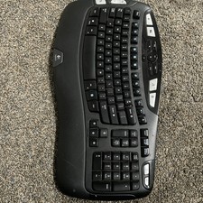 Logitech Wave Cordless keyboard Y-RBN90 Black. No Mouse And No Battery Cover