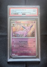 2025 Pokémon TCG Espeon 33 Masterball Reverse Holo Prismatic Evolutions - PSA 9