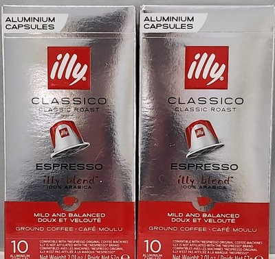 Illy Espresso Single Serve Coffee Compatible Capsules 100% Arabica Bean 2 Boxes 