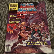 He-Man Masters of the Universe Mgzn  Summer 86 KING HISS/SHAKE MEN (no poster)