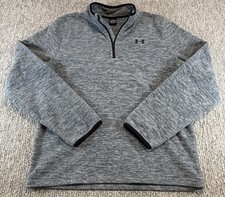 Under Armour Youth Size XL Heather Gray Fleece 1/4 Zip Pullover Sweatshirt