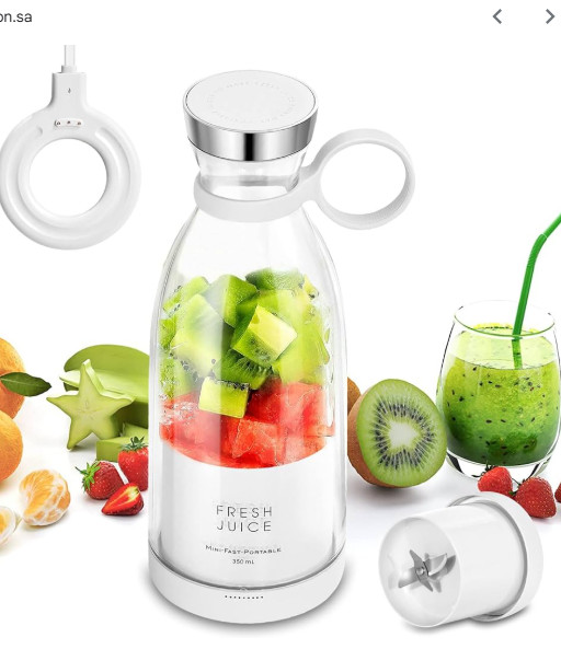 Fresh Juice 350ML Portable Personal Blender Mixer White Colo