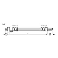Metzger 4113239 Bremsschlauch FüR Alfa Romeo Spider 105 115
