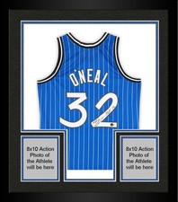Framed Shaquille O'Neal Magic Signed Mitchell & Ness 1994-1995 Jersey w/HOF Insc