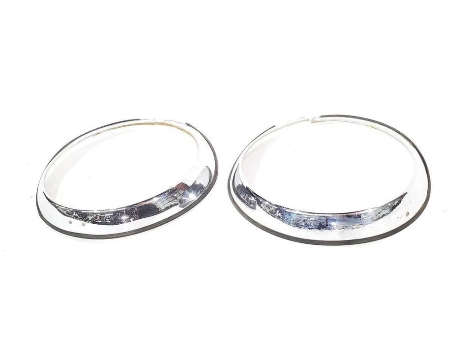 91 93 Alfa Romeo Spider Veloce OEM Pair Of Headlights With Chrome Rings Buckets  - Image 3 of 4