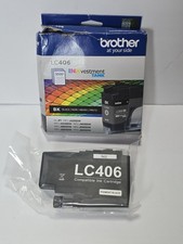 NEW Open Genuine Brother LC406 INKvestment Black Ink Toner Cartridge Exp 05/2025