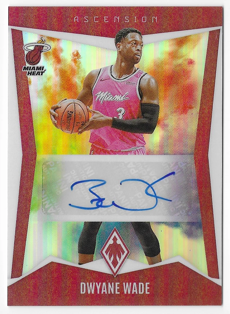 Panini Dwyane Wade Basketball Original Autographed Sports Trading