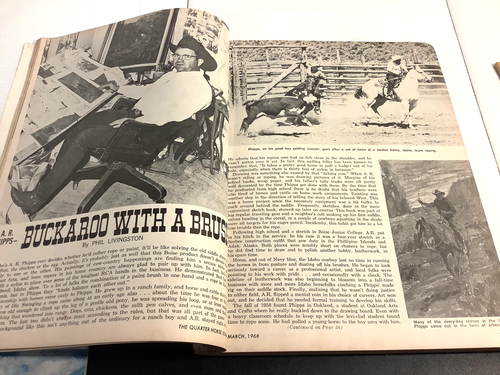 The QuarterHorse Journal Magazine Lot:2 October March 1968 Vintage Cowboy Core - Foto 14 di 18