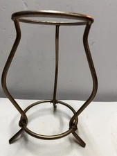 Metal Stand Curved Legs Silver Tone 8.5” Tall   12-21-25