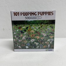 101 Pooping Puppies Puzzle - 500 Piece Jigsaw Puzzle - Brand New