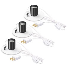3 Set Blow Mold Light Kit Replacement,E27 E26 Single Bulb Cord Kit for Hallow...