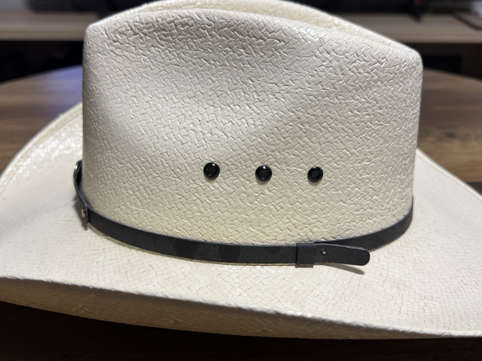 Charlie 1 Horse 7X - Rare VTG Size 7 1/8 - Straw Western Cowboy Country Unisex image 7