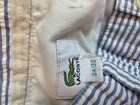 Lacoste Seersucker Pants Pleated Front Blue White Men's 33-30 $145 Stripe — photo 3