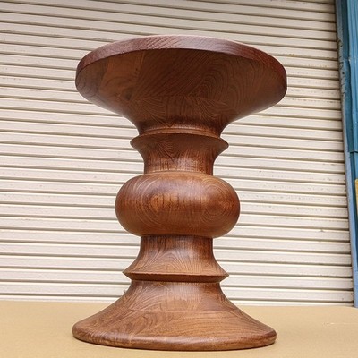 Wood Stool Eames Chair Stool TypeA Brown Generic Reproduction Products