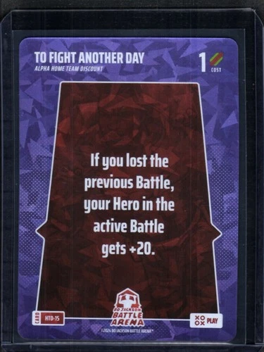 2025 Bo Jackson Battle Arena Alpha Blast - Play - To Fight Another Day #HTD-15