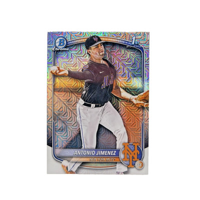 Antonio Jimenez 2025 Bowman Draft 1st Chrome Mojo Refractor #BDC-56 Mets Rookie