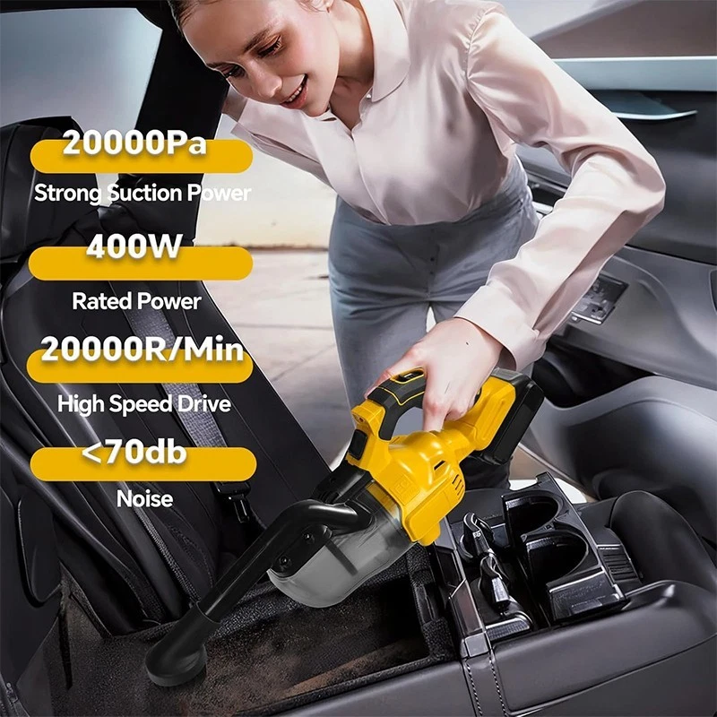 Aspiradora eléctrica de mano 5 en 1 aspiradora inalámbrica para batería DeWalt 20V Foto 2 de 4