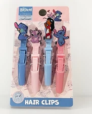 New Set Of 4 Disney At Primark Lilo & Stitch Crocodile Sectioning Hair Clips LF6