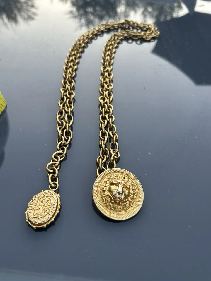 Andrew Spingarn Cinturón/Collar Cabeza de León RARO Wow  Foto 4 de 4