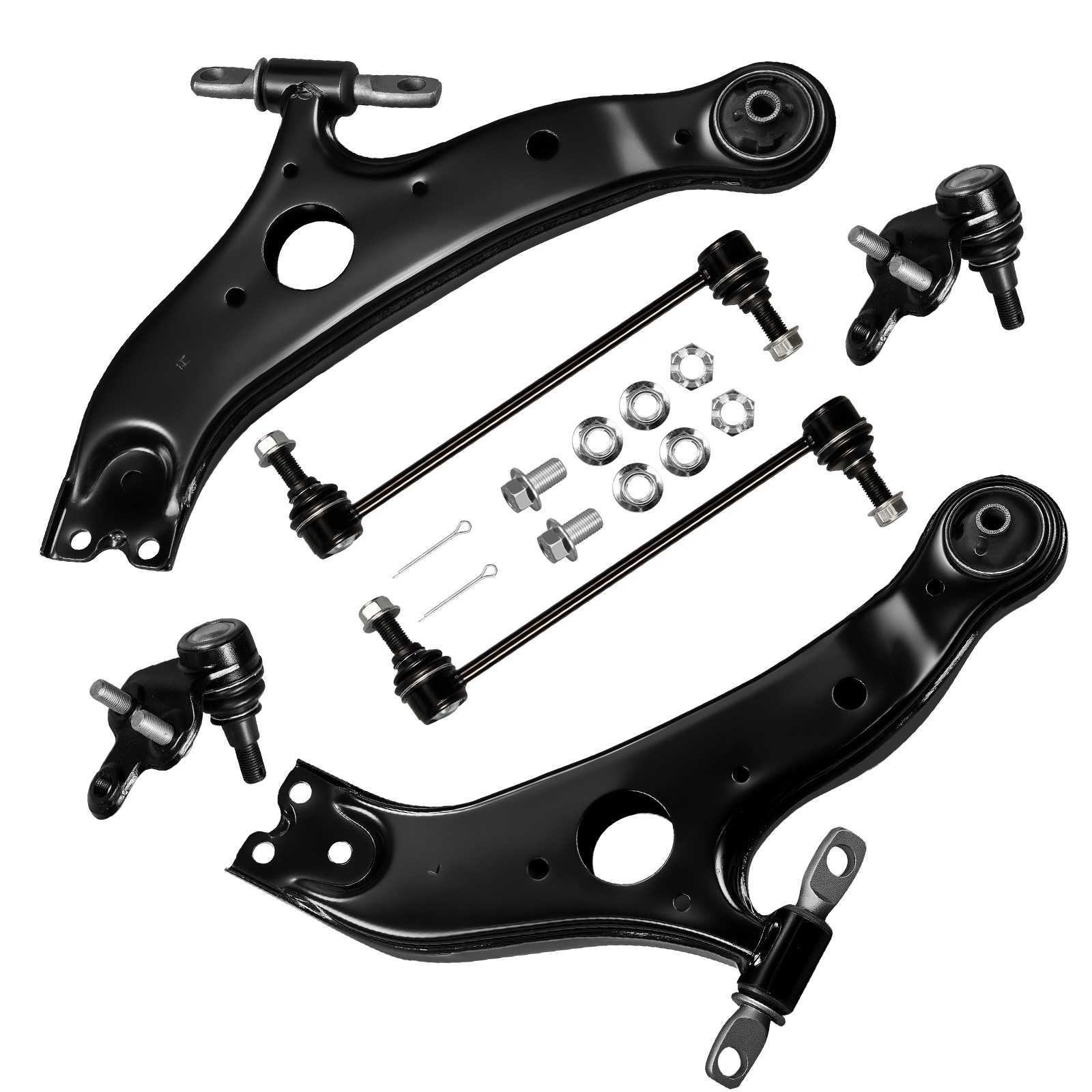 Front Lower Control Arm Ball Joint Sway Bar Kit For 2004-2010 Toyota Sienna