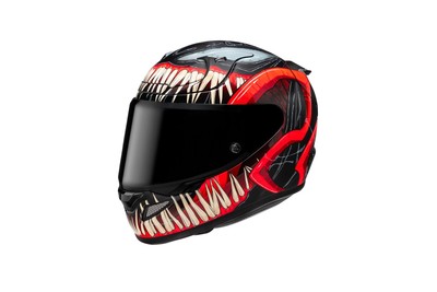 HJC RPHA 12 Venom 3 Marvel Motorradhelm (Schwarzmatt/Rot) Gr: M (57)